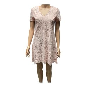 Paris Sunday - NWT - Blush Pink Lace V-Neck Dress